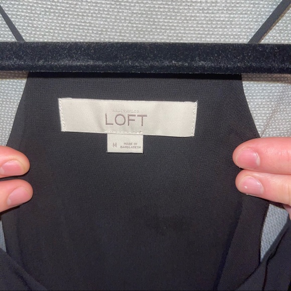 Loft Black Spaghetti Trap Tank Top - Picture 3 of 3